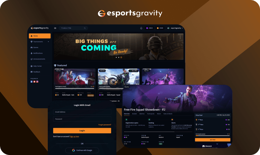 EsportsGravity - An Esports Platform